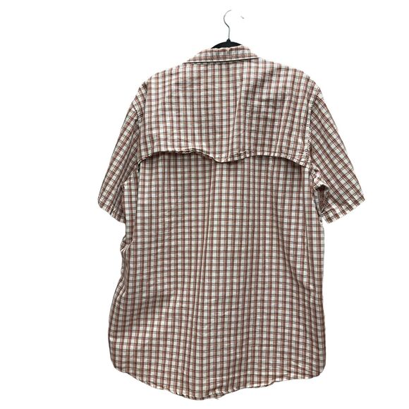 Big Sky Outfitters Mens Plaid Vented Short Sleeve Fishing Outdoor Shirt Size XXL - Picture 3 of 8